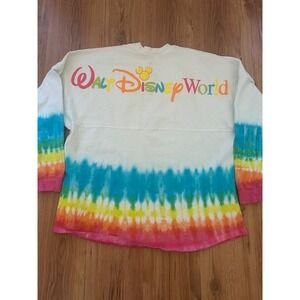 Disney Parks Walt Disney World Rainbow Tie-Dye‎ Spirit Jersey XXL